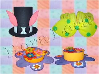 Moldes sombreros locos - Imagui