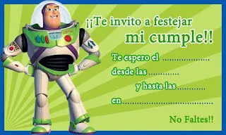 Moldes para Todo: * Invitaciones de Toy Story