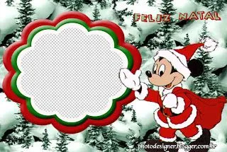 Moldes para Todo: ** Marcos de Navidad ** Mickey M.