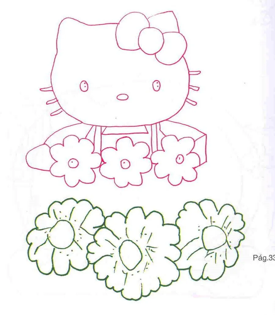 Moldes para Todo: + Perchero Hello Kitty +