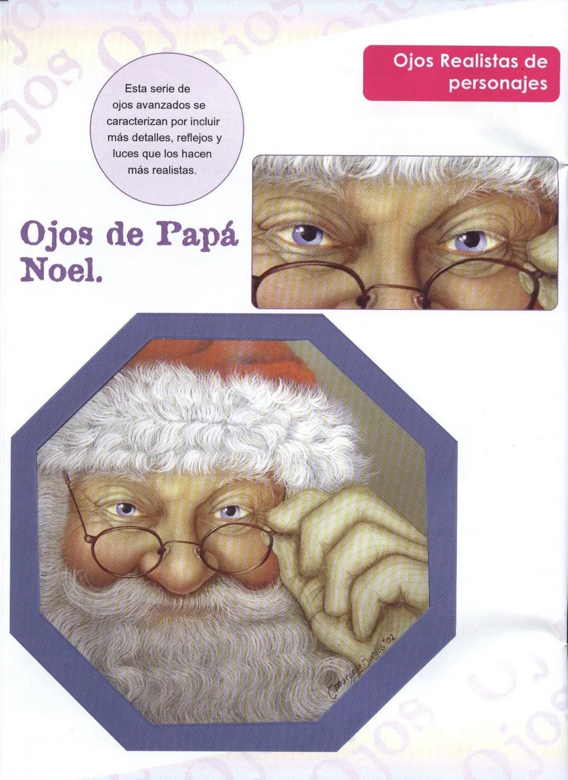 Moldes para Todo: * Cómo pintar Ojos de Santa Claus