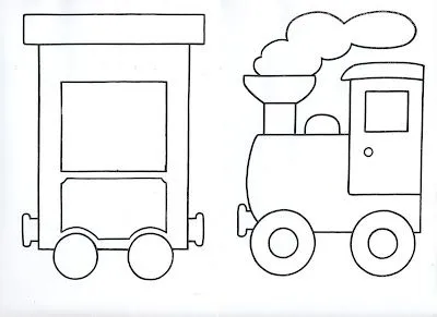 Moldes para hacer un tren en foami - Imagui