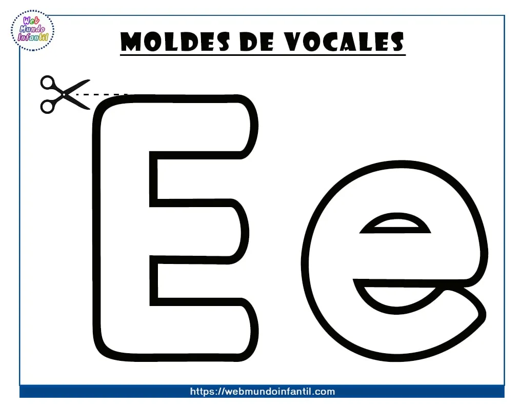 Moldes de vocales para imprimir y recortar