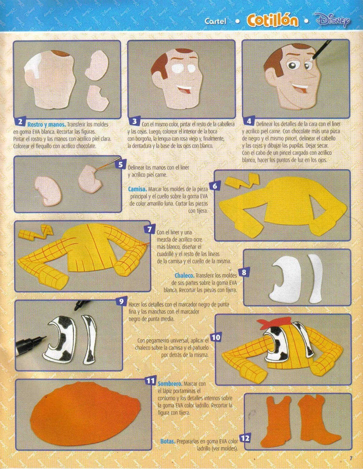 Moldes de woody en foami - Imagui