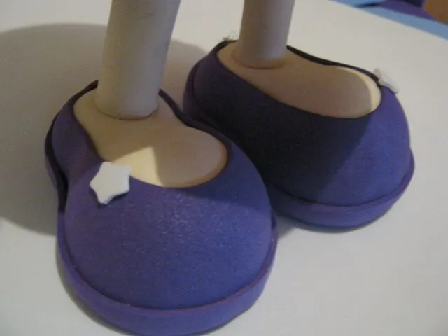 Moldes de zapatillas para fofuchas - Imagui