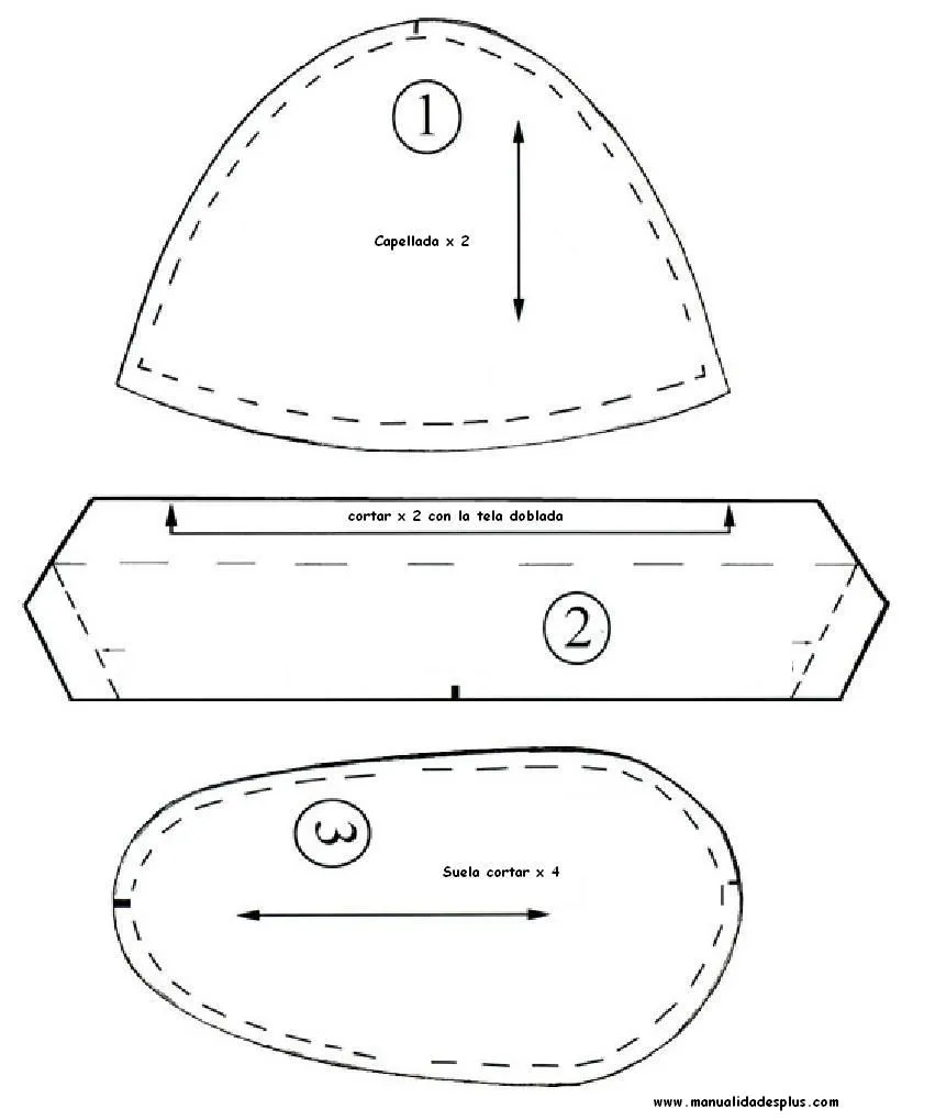 Moldes para zapatitos de bebé de foami - Imagui