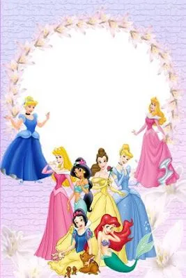 Moldura em PNG com princesas Disney | Amanhã é outro dia: molduras ...