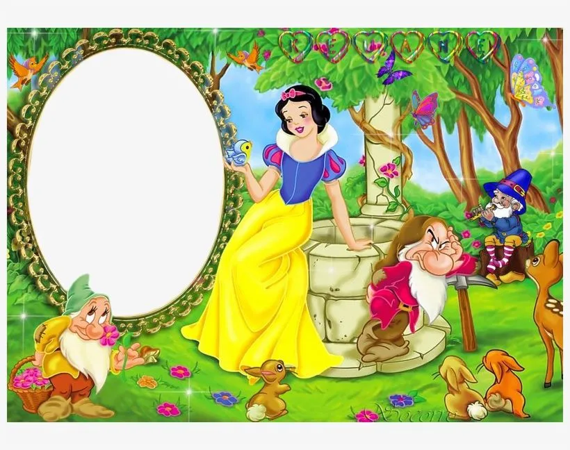 Molduras Branca De Neve - Snow White And Seven Drafts - Free Transparent  PNG Download - PNGkey