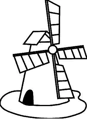 MOLINOS DIBUJOS PARA COLOREAR | Dibujos para colorear