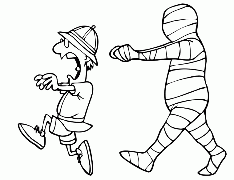 No momia Colouring Pages