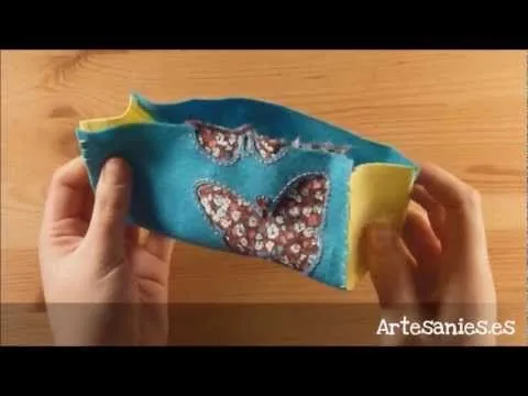 Monedero de fieltro para regalar - YouTube