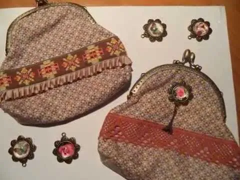 Monederos boquilla metálica estilo vintage. 2014 - YouTube