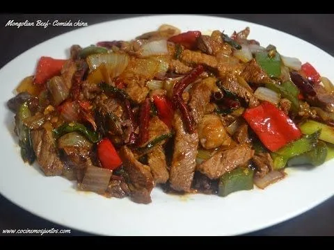 Mongolian beef - Comida China - YouTube