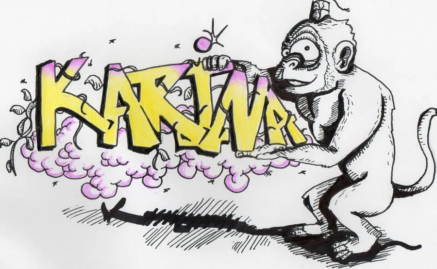 Monkey Graffiti!!(karina) by Inkuh on DeviantArt