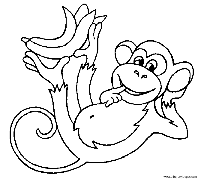 El mono araña imagenes para colorear - Imagui