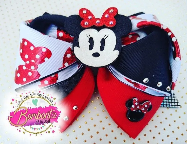 Moño Minnie Mouse | Moños para el cabello de boutique, Moños para el pelo,  Minnie mouse