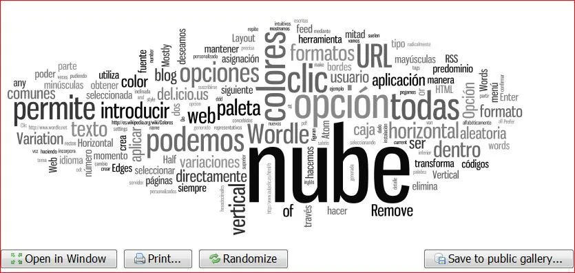 MONOGRÁFICO: Nubes de palabras con Tagxedo, Wordle y Word It Out ...