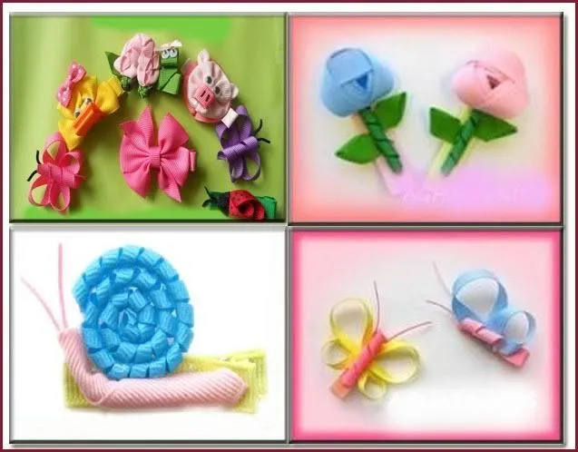 Como hacer moños para niña - Imagui | Bows and flowers | Pinterest