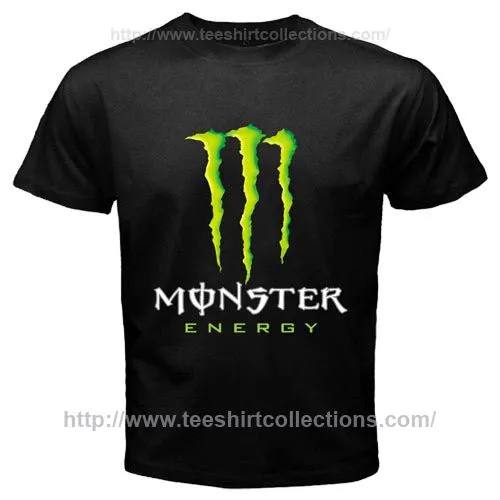 Monster Energy Drink F1 MotoGP X-Games Logo Symbol Black T-Shirt ...