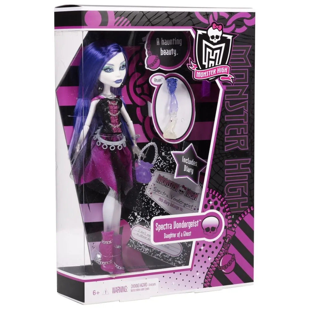 Monster High: Caja original de la muñeca de Spectra Vondergeist ...