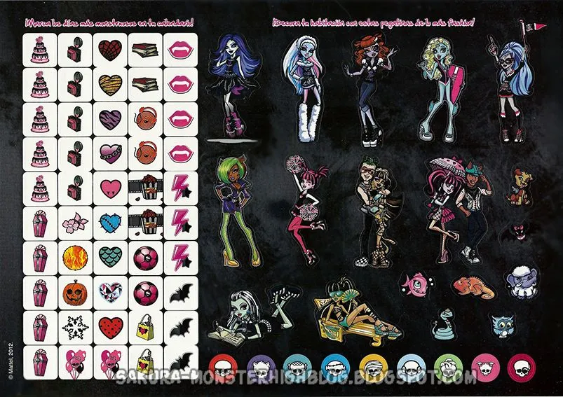 monster high: calendario Monster high 2013