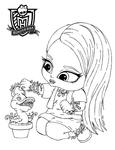 MONSTER HIGH PARA COLOREAR IMPRIME TU MONSTER HIGH PARA COLOREAR