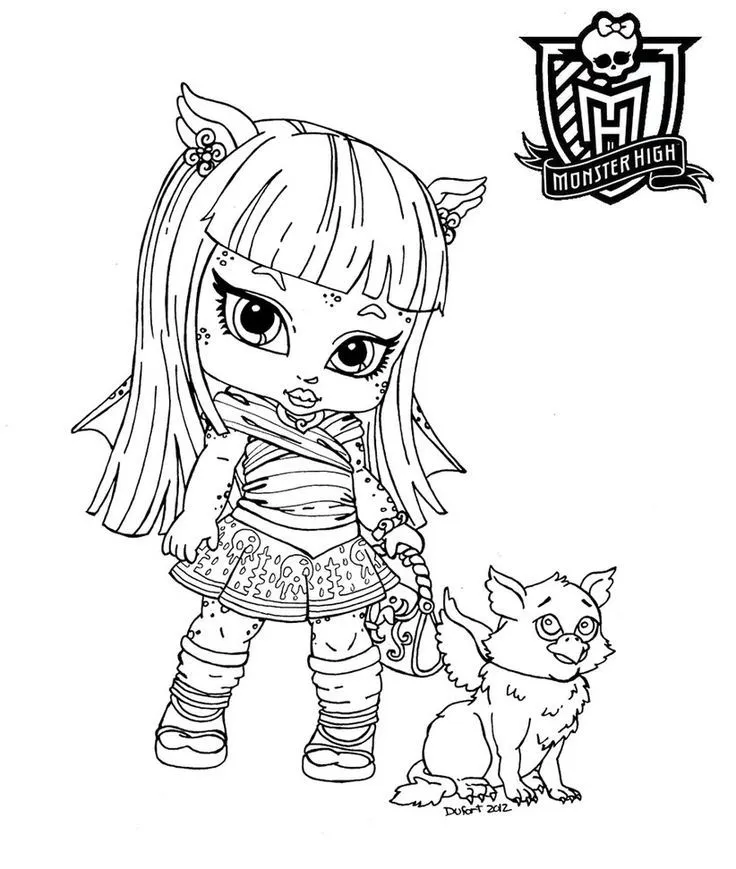 Monster high coloring pages on Pinterest | 100 Pins