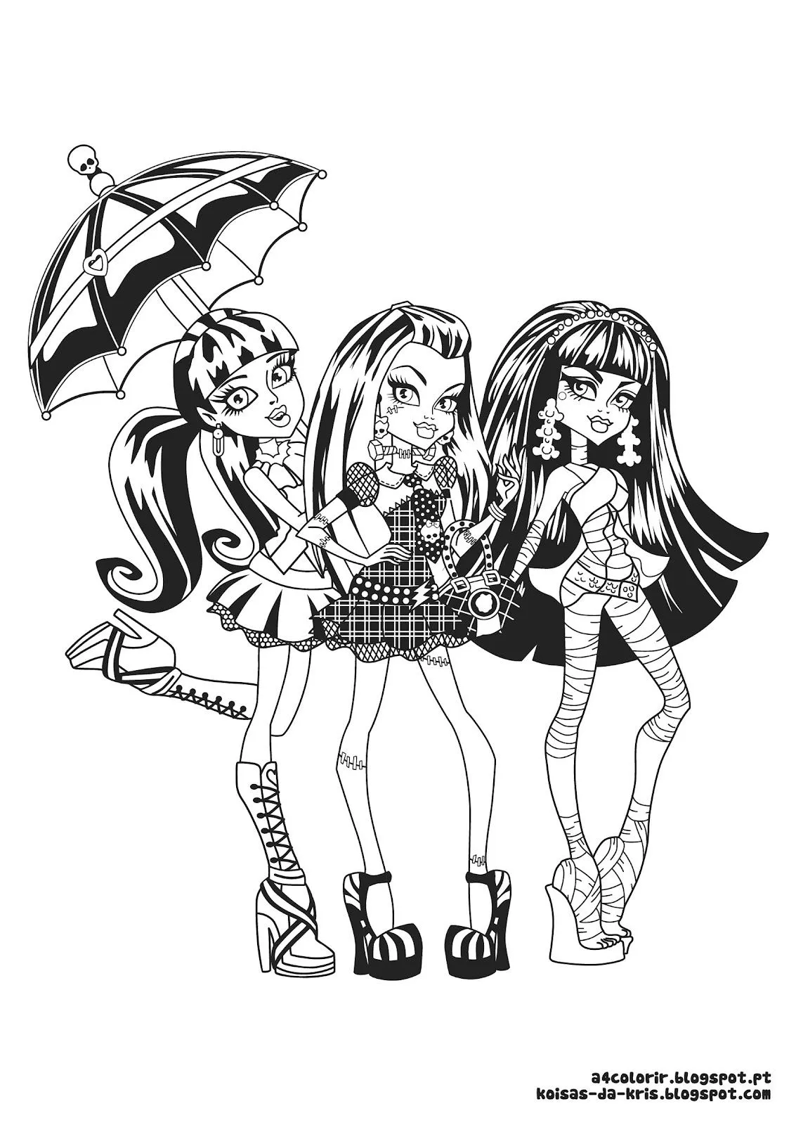 Monster High Fusion Para Pintar Gratis | Coloring Pages Blog