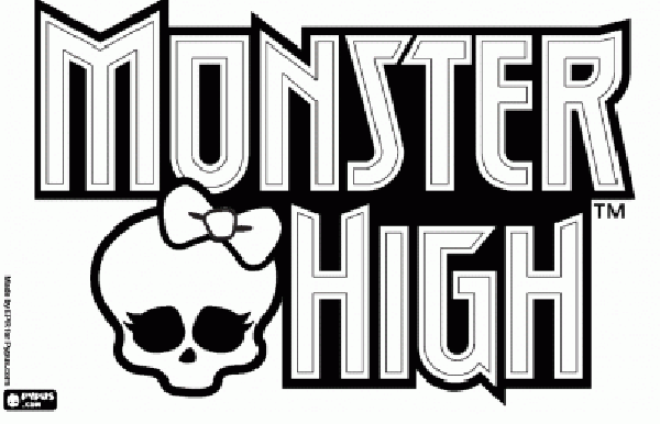 Pix For > Monster High Logo Coloring Pages