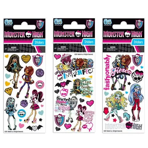 Monster High: Matricák 66x126mm Dekoráció, kifestõ Minitoys webáruház