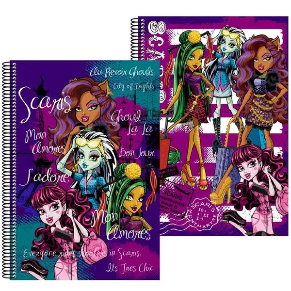 Monster High-Pretty : Nuevos productos escolares Monster High Scaris