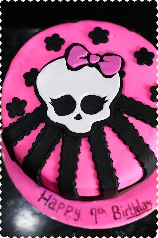 Monster High Skull Birthday Cake