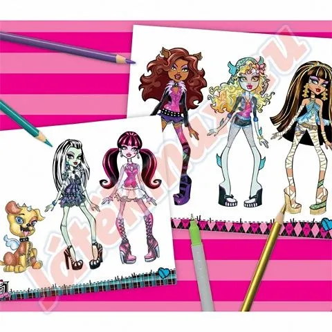 Monster High Rajzfüzet | Kifestők színezők | Kreatív és ...