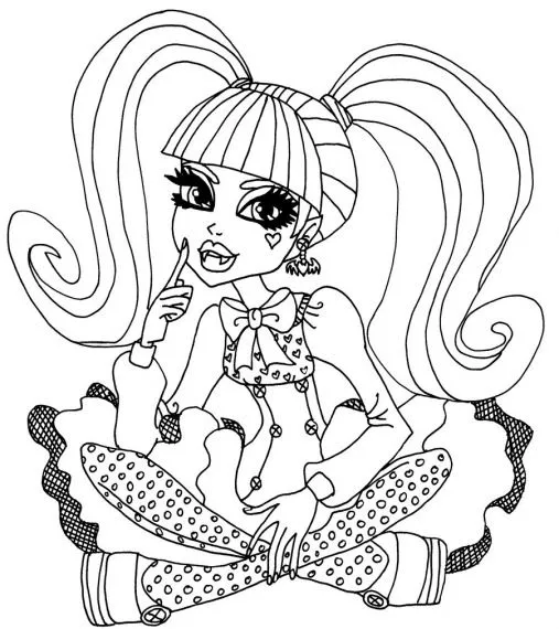 Monster high szinező - Imagui