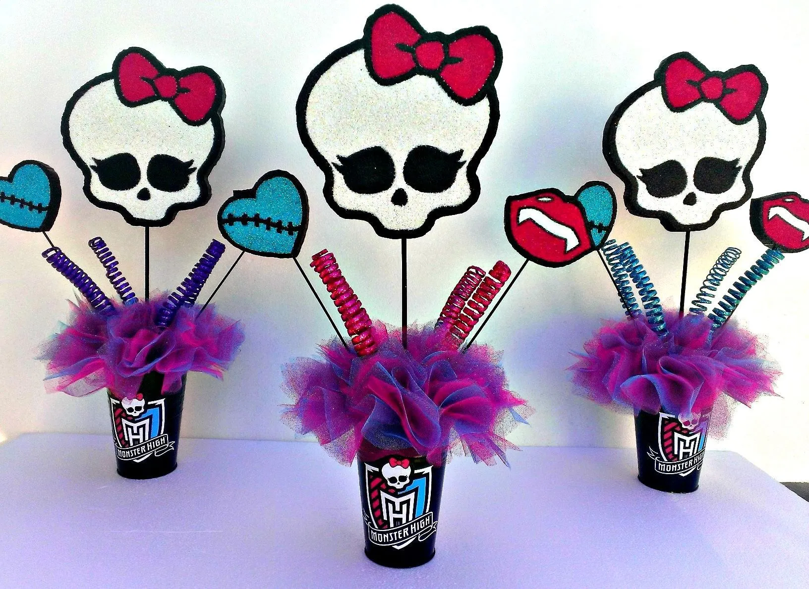 Monster High Theme Centerpieces | Monster High Theme Party Ideas ...