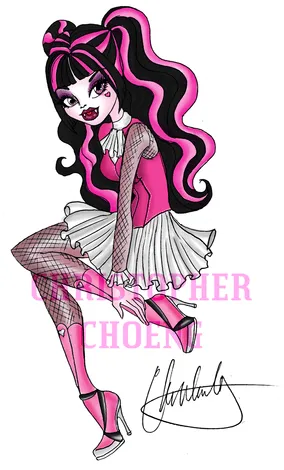 Monster High a tope: Draculaura