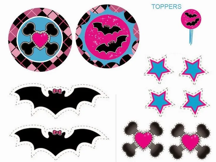 Monster High: Toppers y Etiquetas para Candy Bar para Imprimir ...