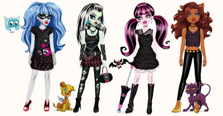 monster high: Viste a las monster High