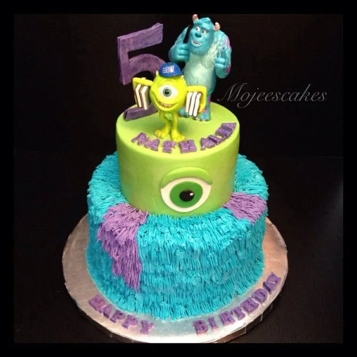 Monster inc cake | Hunter's Birthday | Pinterest