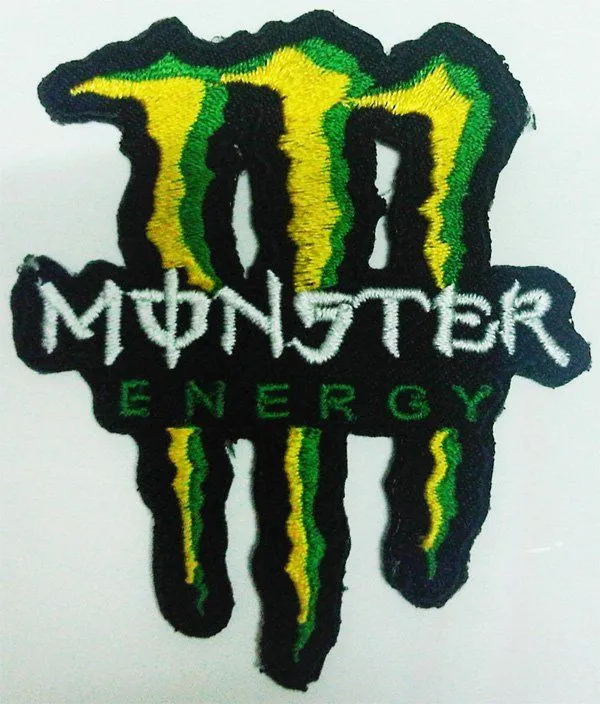 Monster Racing logo parches bordados de hierro en apliques-Parches ...