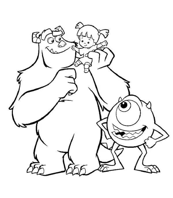 Monsters inc halloween coloring pages | Hello Kitty Coloring Pages ...