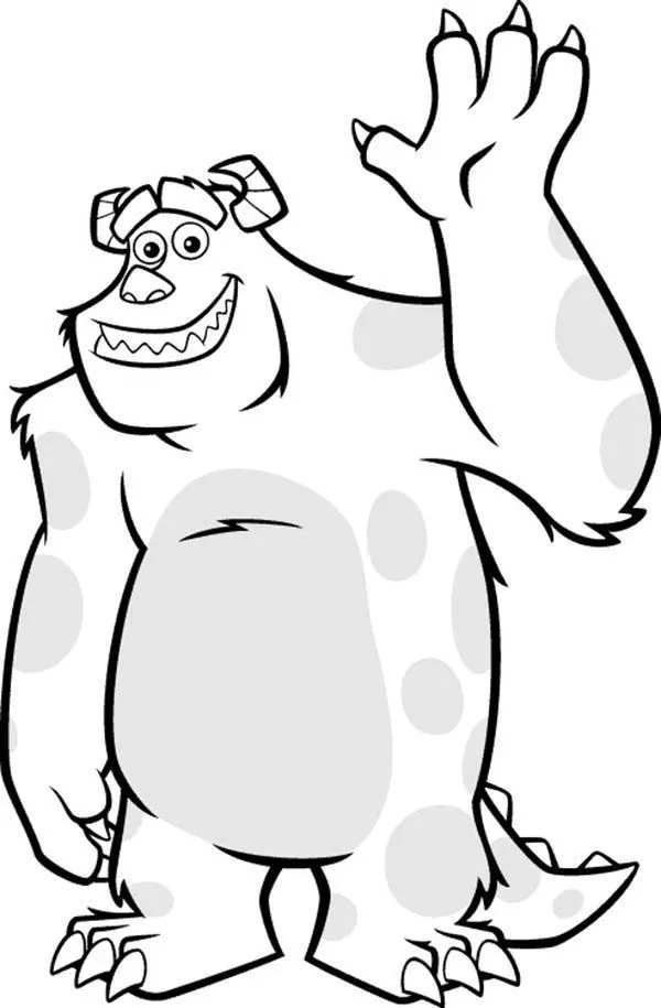 monsters inc sully Colouring Pages