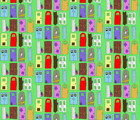 Monsters Inc" Doors - squeaky_designs - Spoonflower