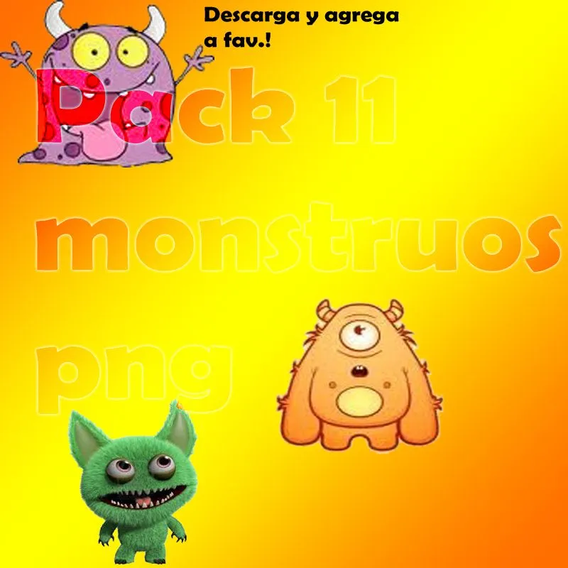 Monstruos Tiernos Png by CreacionesAlexis on DeviantArt