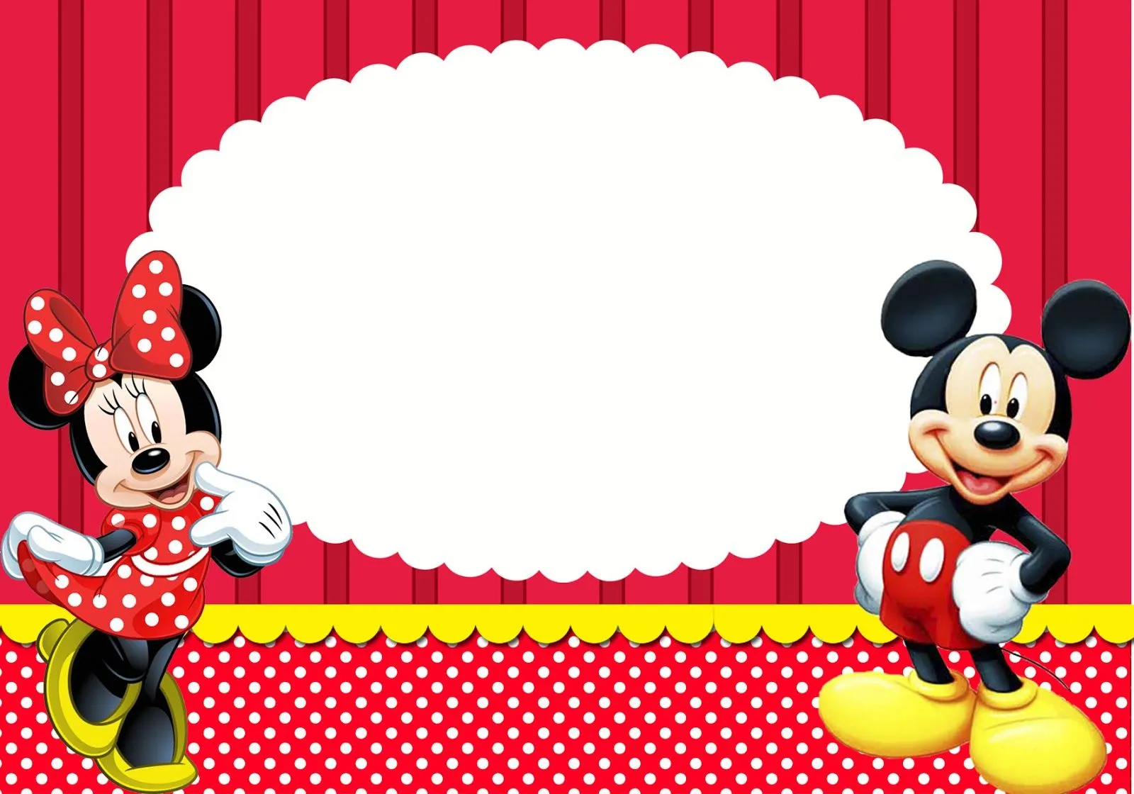 Montando a minha festa: Mickey e Minnie