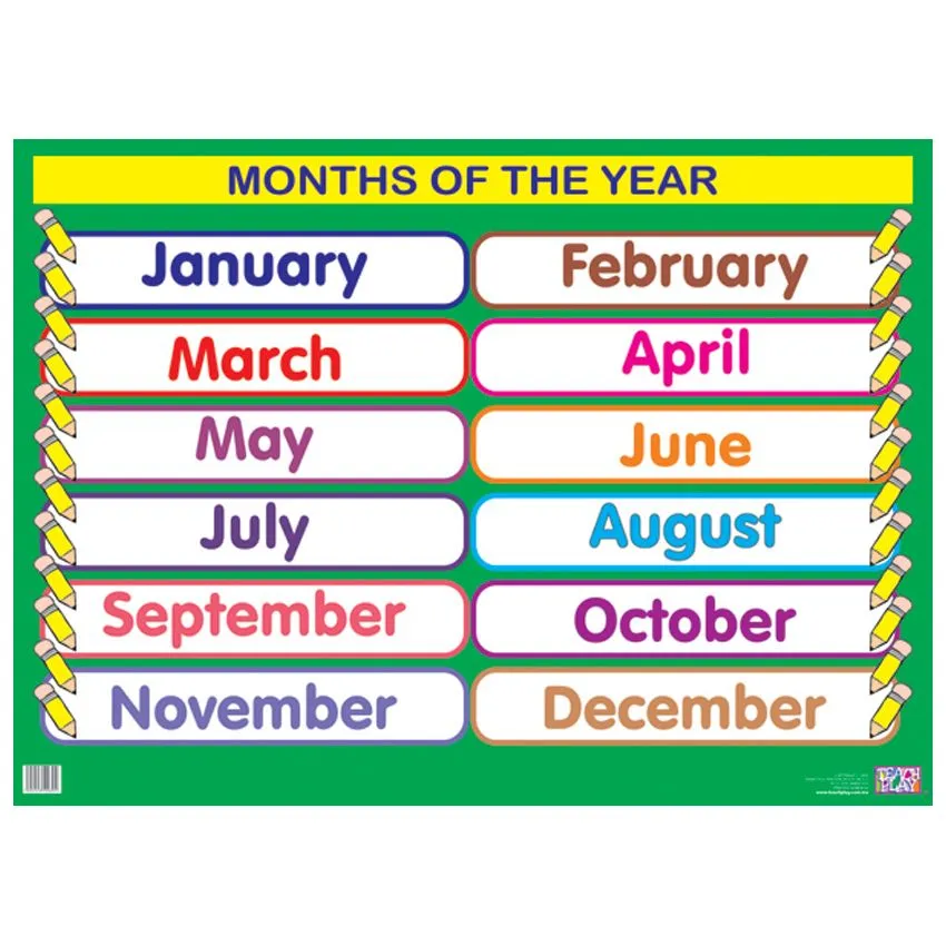 Months of the Year - Material Didáctico en Inglés