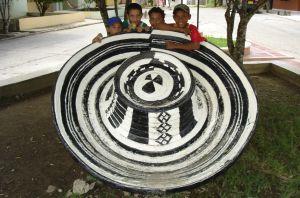 Monumento al Sombrero Vueltiao en San Andrés de Sotavento [Colombia].