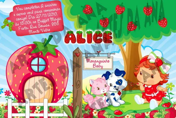 Moranguinho Baby Rótulo Papinha | Artes da Ana Personalizados ...