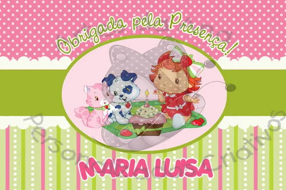 Moranguinho Baby Tag | Artes da Ana Personalizados Criativos | Elo7