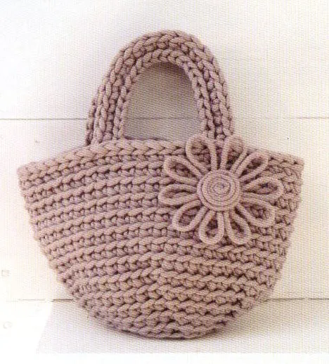 MOSSITA BELLA PATRONES Y GRÁFICOS CROCHET ": Bolsa con flor en ...